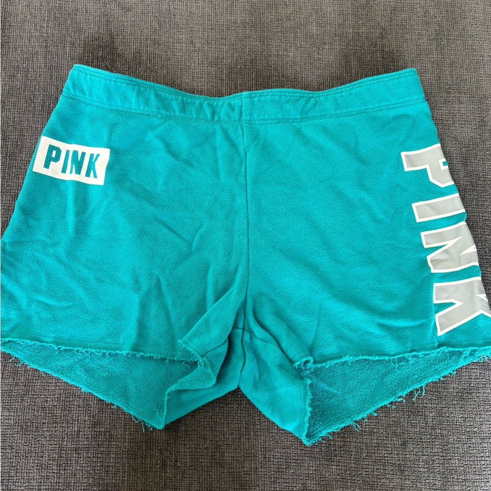 PINK Victoria's Secret Turquoise Athletic Shorts